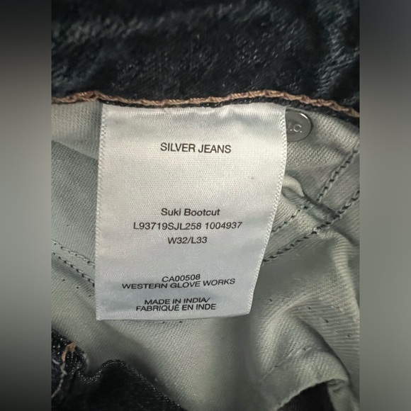 Silver Suki Bootcut Jeans size 32W/33L - Picture 3 of 7